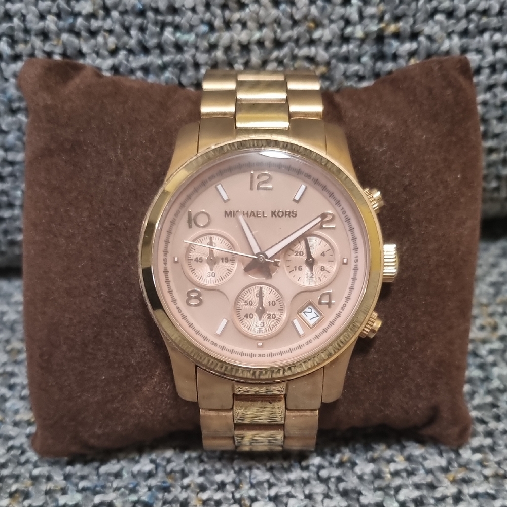MICHEAL KORS Runway Watch Rose Gold Mid-Sized (MK5128)